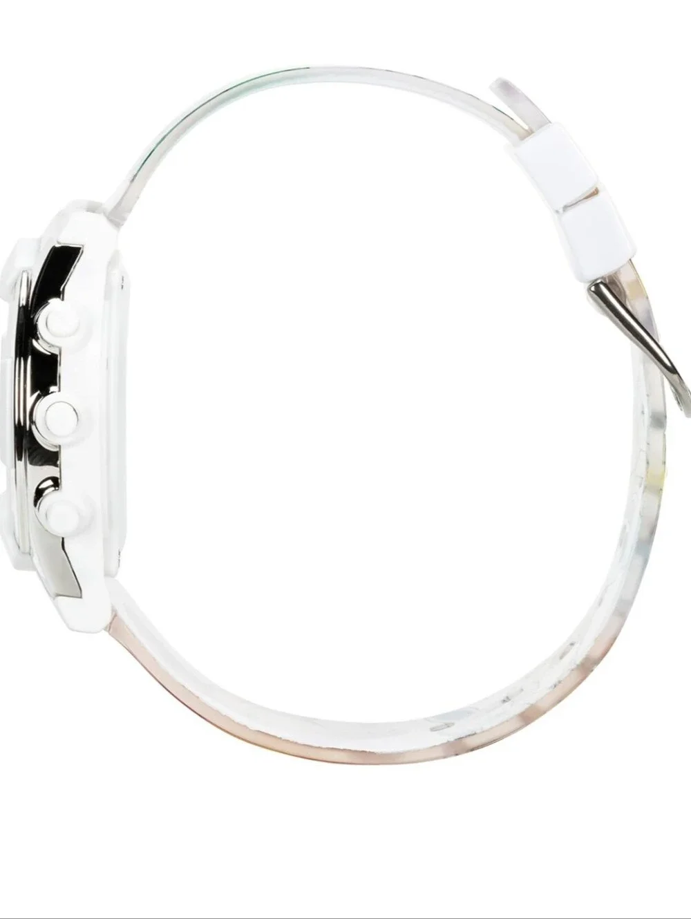 Kids Flashing LCD Watch - White with Pikachu, Bulbasaur & Charmander